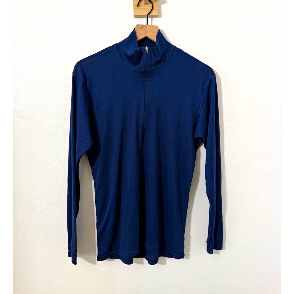 Patagonia Women's Capilene Long Sleeve Mock Neck Baselayer Quarter Zip Top Med